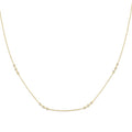 Mallow 3 Stone Diamond Station Necklace