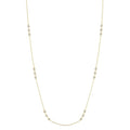 3/4 Ctw Round Cut Diamond Station Necklace in 14K Yellow Gold