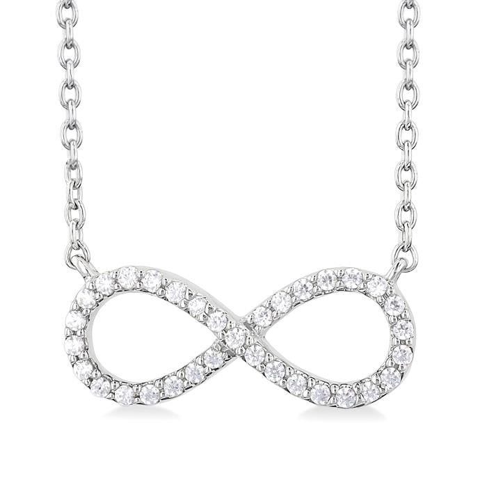 Lyric Quill Infinity Petite Diamond Fashion Pendant