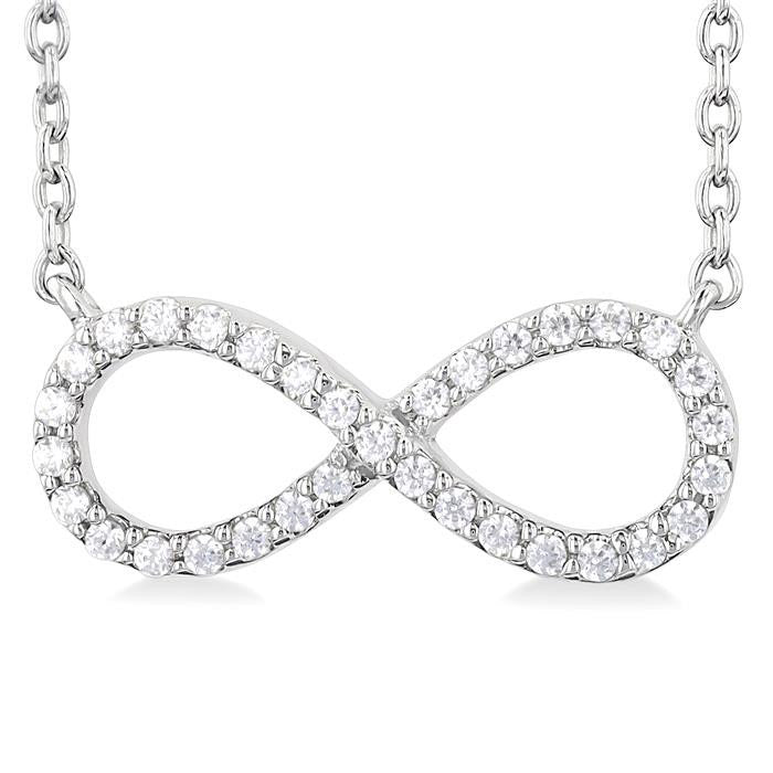 Lyric Quill Infinity Petite Diamond Fashion Pendant