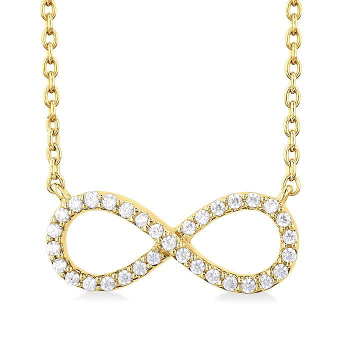 Deneuve Gala Infinity Petite Diamond Fashion Pendant