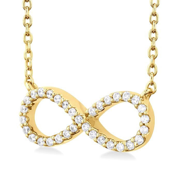 Deneuve Gala Infinity Petite Diamond Fashion Pendant