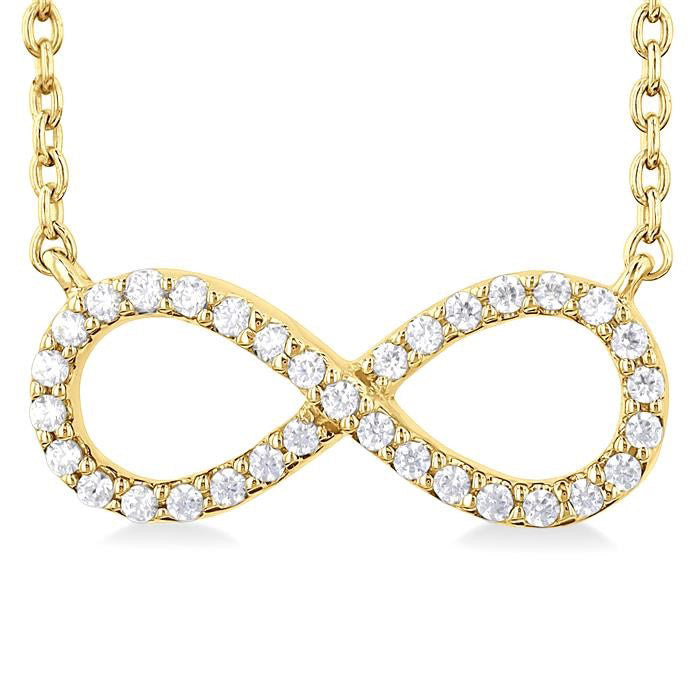 Deneuve Gala Infinity Petite Diamond Fashion Pendant