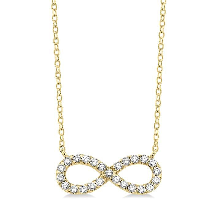 Yarrow  Infinity Diamond Pendant