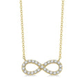 Yarrow  Infinity Diamond Pendant