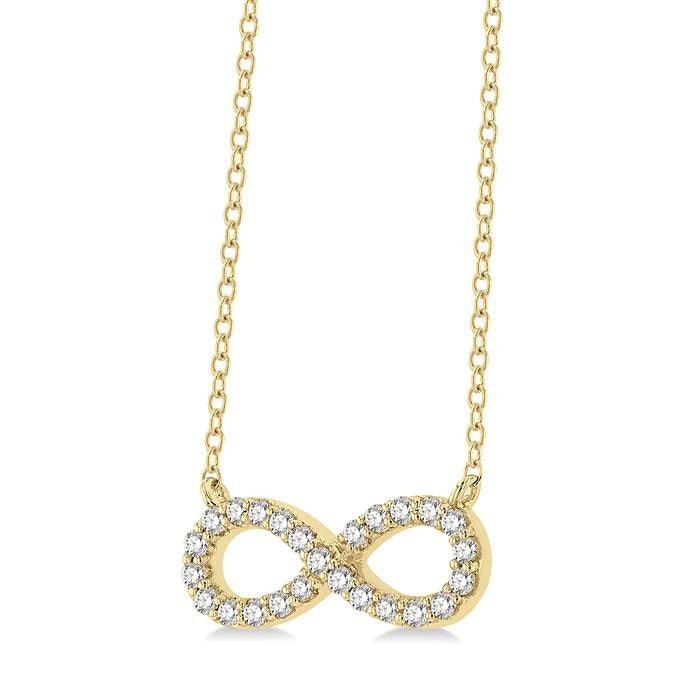 Yarrow  Infinity Diamond Pendant