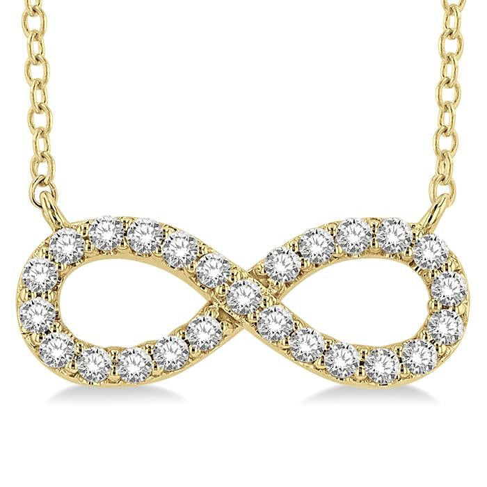 Yarrow  Infinity Diamond Pendant
