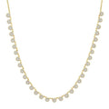 Halfway Cluster Diamond Necklace