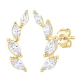 Marquise Shape Diamond Fashion Ear Climbers