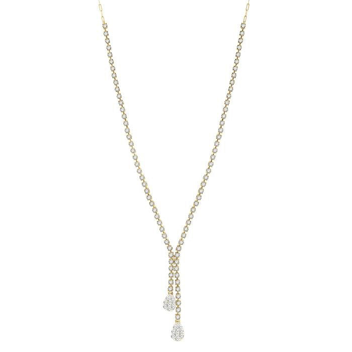 Pear Shape Shine Bright Diamond Fashion Y Necklace