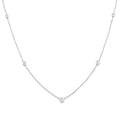 Jubilee Calypso Bezel Set Graduated Diamond Station Necklace