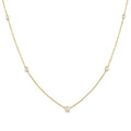 Indigo Zaira Bezel Set Graduated Diamond Station Necklace