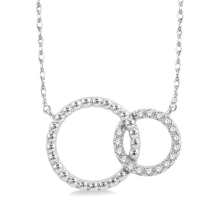 Sabine Serenade Circle Interlock Diamond Fashion Pendant