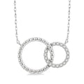 Sabine Serenade Circle Interlock Diamond Fashion Pendant