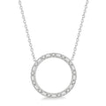 Artemis Bramble Circle Baguette Diamond Pendant