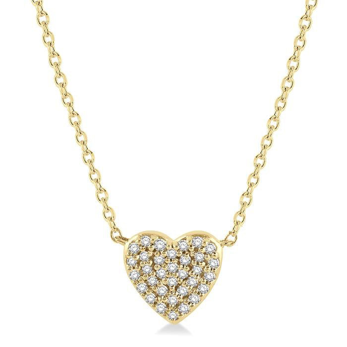 Laurel  Heart Shape Petite Diamond Fashion Pendant