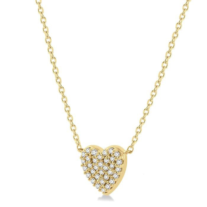 Laurel  Heart Shape Petite Diamond Fashion Pendant