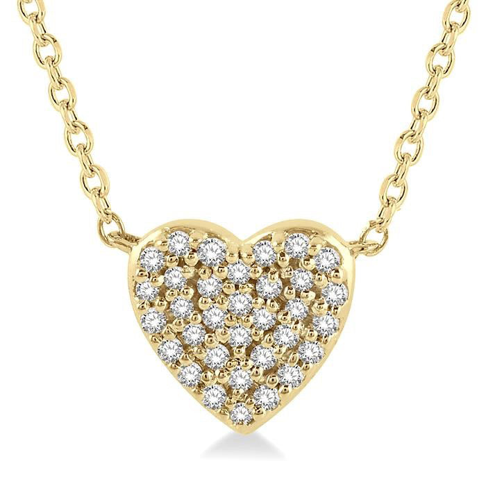 Laurel  Heart Shape Petite Diamond Fashion Pendant