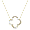 Aurora  Clover Diamond Pendant