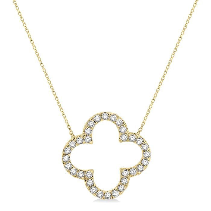 Aurora  Clover Diamond Pendant
