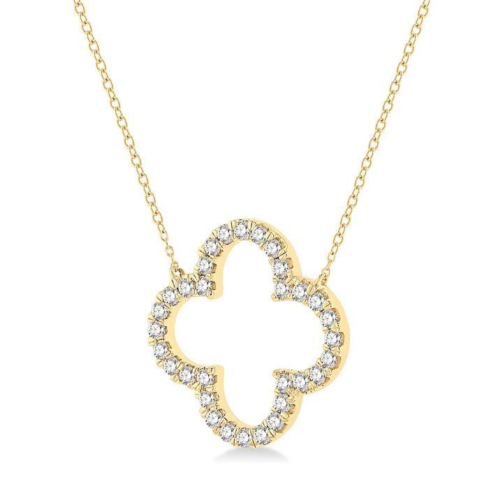 Aurora  Clover Diamond Pendant