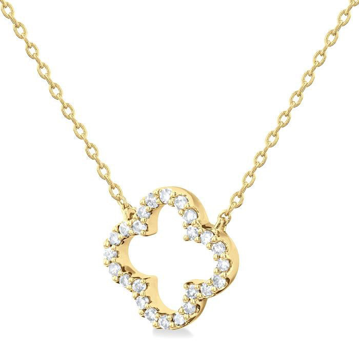 Wisteria Quorra Clover Petite Diamond Fashion Pendant