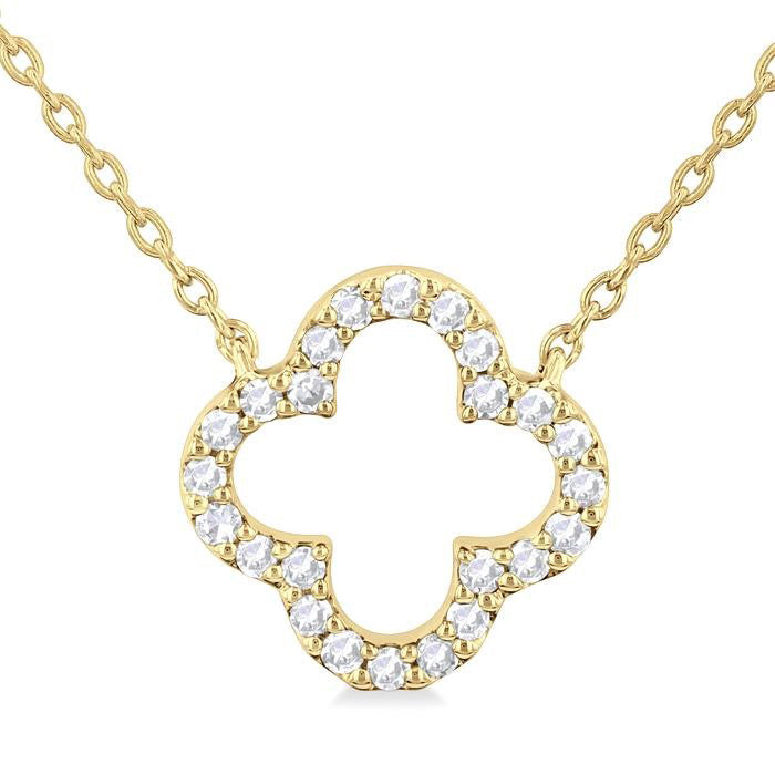 Wisteria Quorra Clover Petite Diamond Fashion Pendant