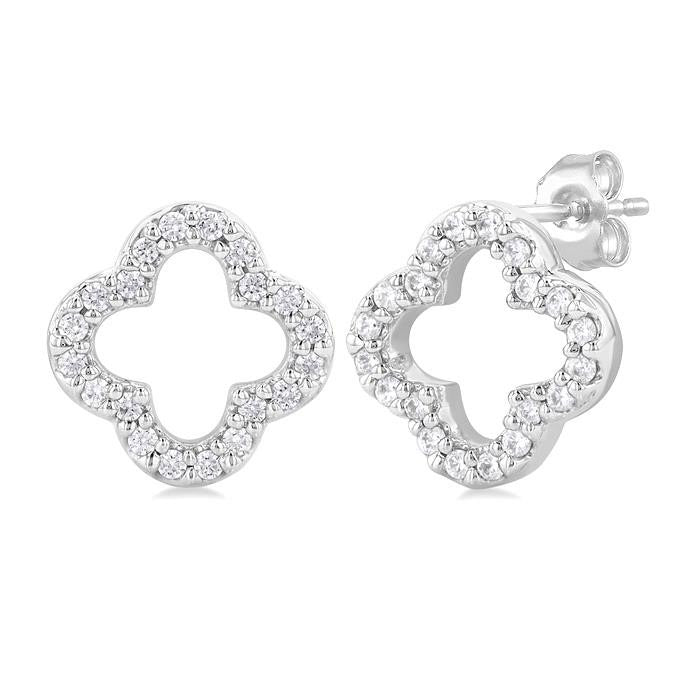 Clover Petite Diamond Fashion Earrings