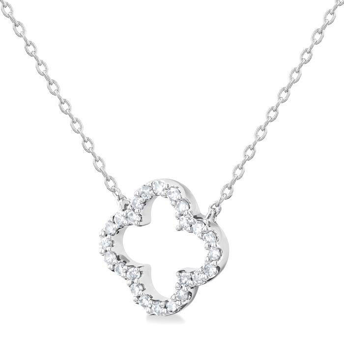 Violet Zofia Clover Petite Diamond Fashion Pendant