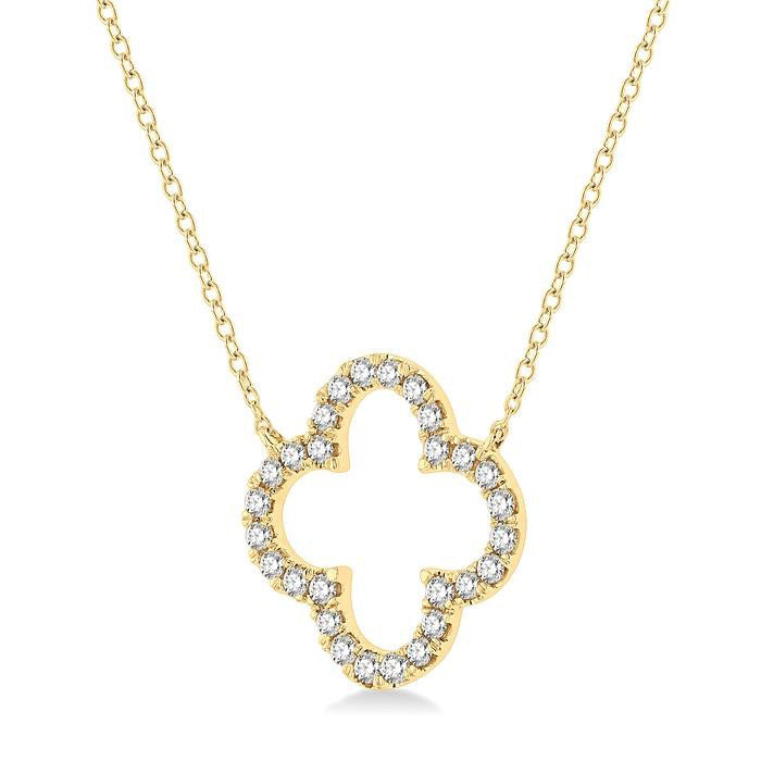 Waverly Thistle Clover Diamond Pendant