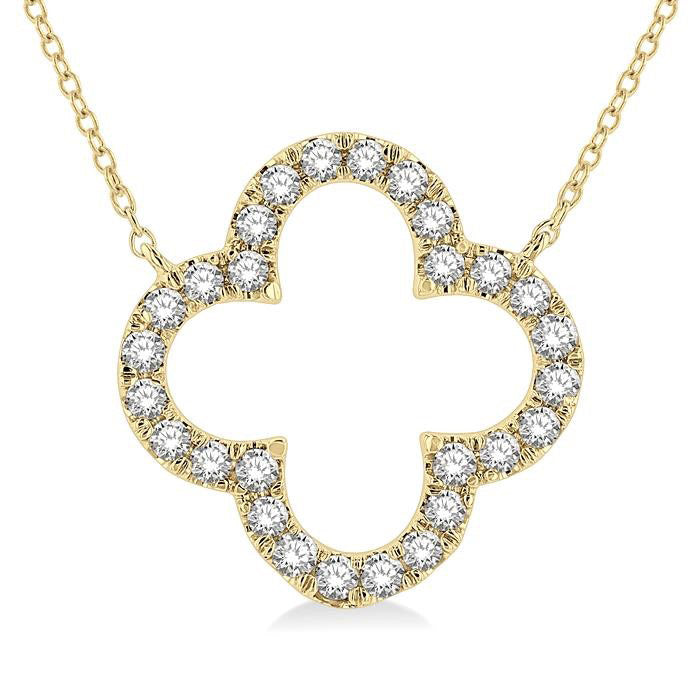Waverly Thistle Clover Diamond Pendant