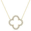 Indigo Meadow Clover Diamond Pendant