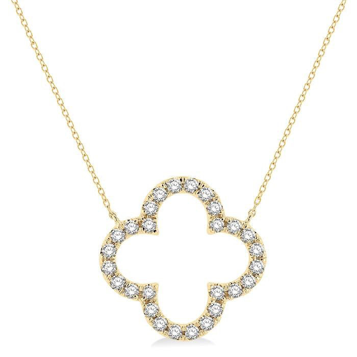 Indigo Meadow Clover Diamond Pendant