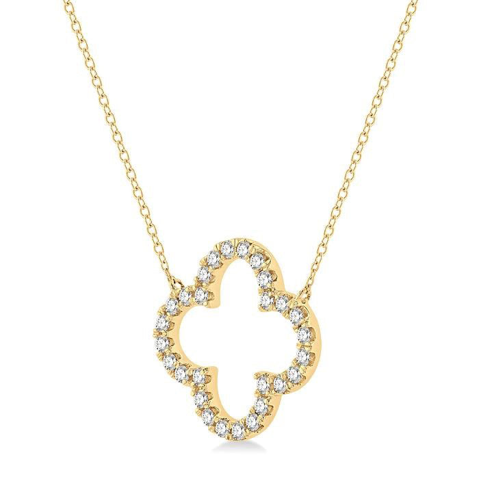 Indigo Meadow Clover Diamond Pendant