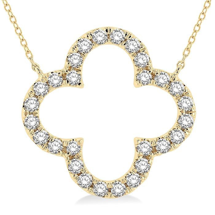 Indigo Meadow Clover Diamond Pendant