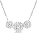 Fable Yvette Round Shape Past Present & Future Shine Bright Essential Diamond Necklace