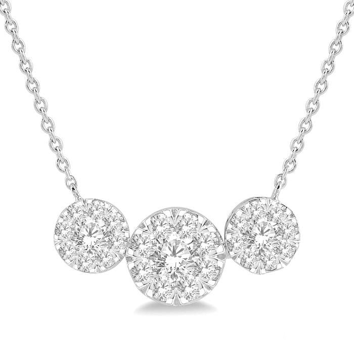 Nyx Thorn Round Shape Past Present & Future Shine Bright Essential Diamond Necklace