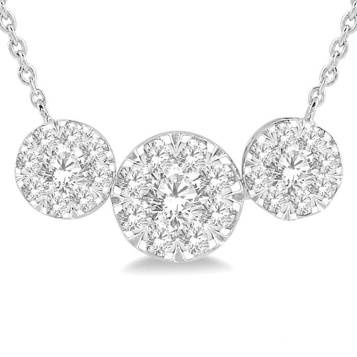 Nyx Thorn Round Shape Past Present & Future Shine Bright Essential Diamond Necklace