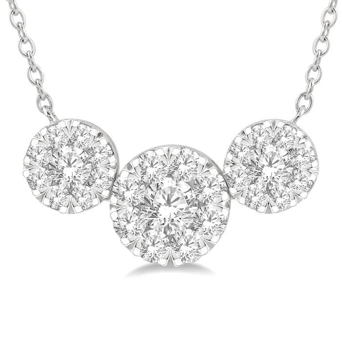 Horizon Sonata Round Shape Past Present & Future Shine Bright Essential Diamond Necklace