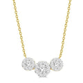 Thistle Nimbus Round Shape Past Present & Future Shine Bright Essential Diamond Necklace
