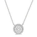Zofia Heritage Round Shape Halo Shine Bright Essential Diamond Pendant