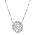 Aster Kaia Round Shape Halo Shine Bright Essential Diamond Pendant