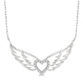 Angel Wings Heart Shape Diamond Necklace