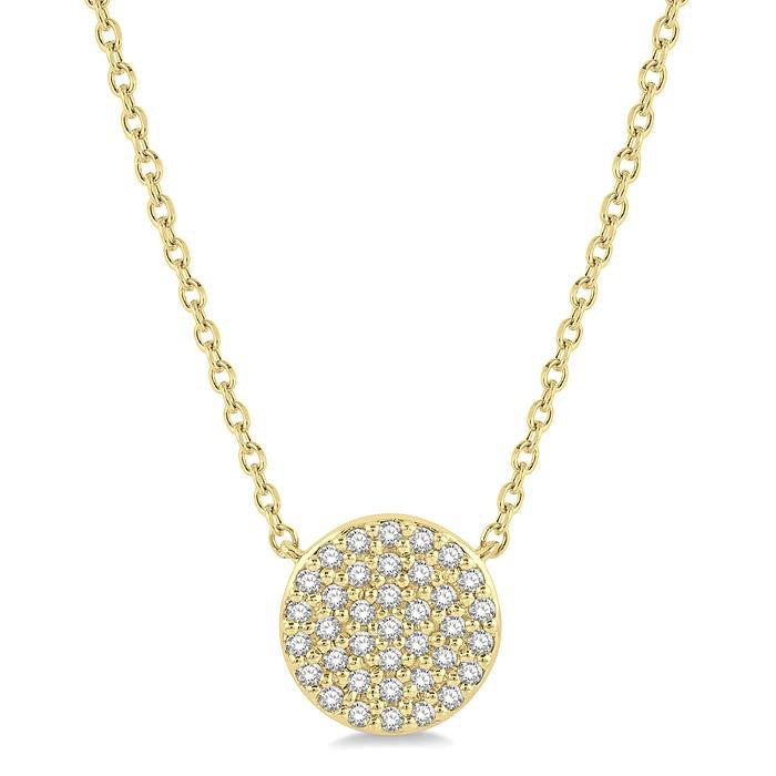Bramble Valora Disc Petite Diamond Fashion Pendant