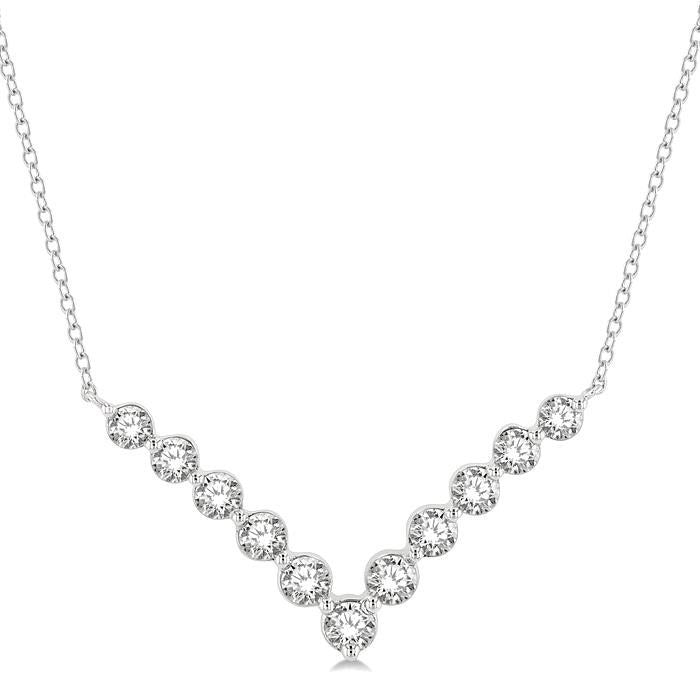Symphony Yarrow Chevron Diamond Necklace
