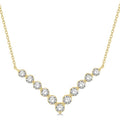 Ballet Violet Chevron Diamond Necklace