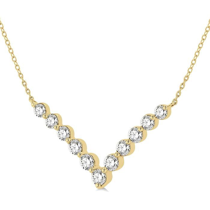 Ballet Violet Chevron Diamond Necklace