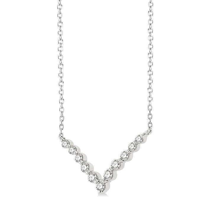 Chantilly Helios Chevron Diamond Necklace