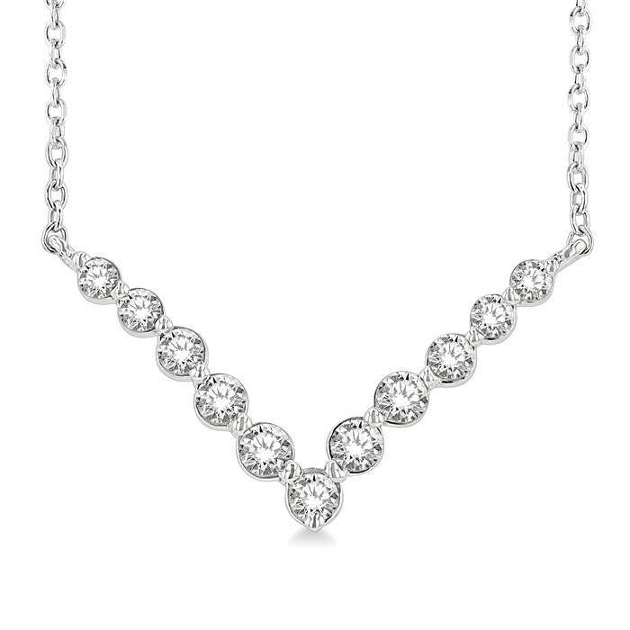 Chantilly Helios Chevron Diamond Necklace