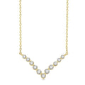 Orchid Galatea Chevron Diamond Necklace